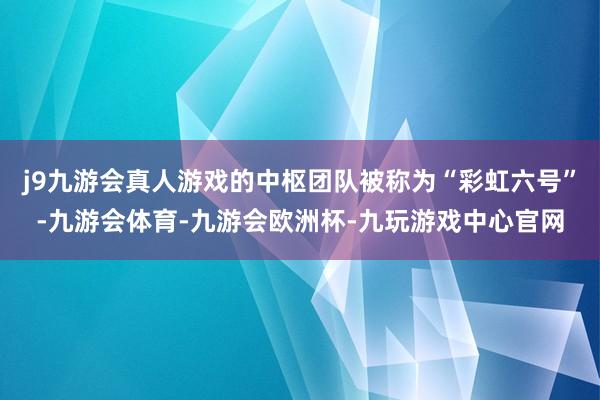 j9九游会真人游戏的中枢团队被称为“彩虹六号”-九游会体育-九游会欧洲杯-九玩游戏中心官网