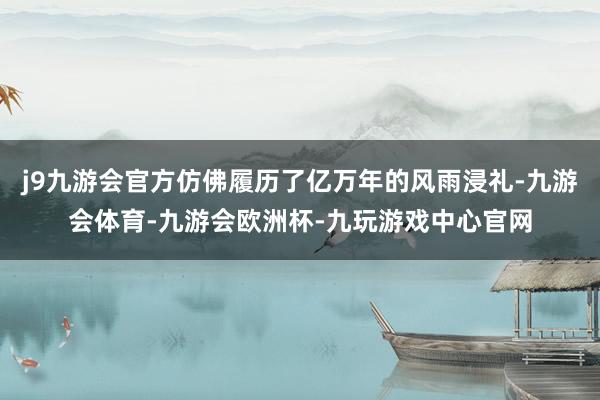 j9九游会官方仿佛履历了亿万年的风雨浸礼-九游会体育-九游会欧洲杯-九玩游戏中心官网