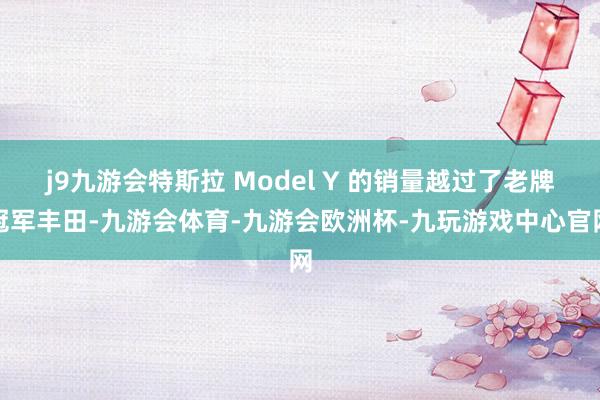 j9九游会特斯拉 Model Y 的销量越过了老牌冠军丰田-九游会体育-九游会欧洲杯-九玩游戏中心官网