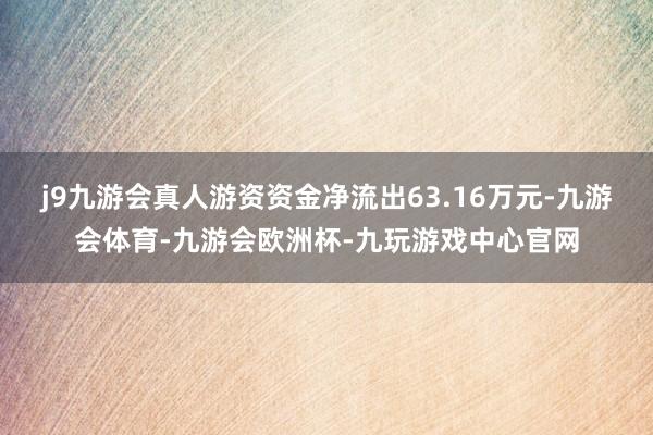 j9九游会真人游资资金净流出63.16万元-九游会体育-九游会欧洲杯-九玩游戏中心官网