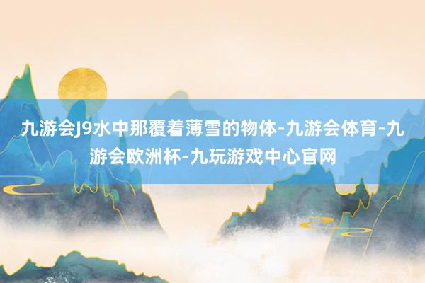 九游会J9水中那覆着薄雪的物体-九游会体育-九游会欧洲杯-九玩游戏中心官网