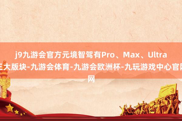 j9九游会官方元境智驾有Pro、Max、Ultra三大版块-九游会体育-九游会欧洲杯-九玩游戏中心官网
