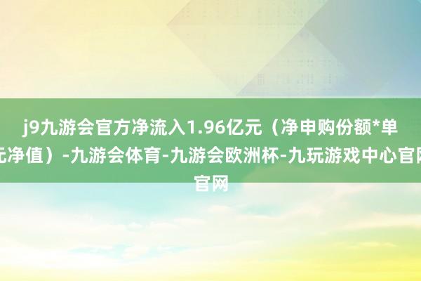 j9九游会官方净流入1.96亿元（净申购份额*单元净值）-九游会体育-九游会欧洲杯-九玩游戏中心官网